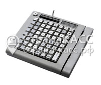 KB-64RK, программируемая клавиатура, 64 клавиши, с ридером магнитных карт, черная(1&2-я дор.PC/2)