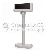 Дисплей покупателя  Shtrih 2x20 VFD белый (на подставке, с планкой питания)