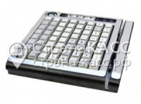 KB-64Rib/USB, программируемая клавиатура, 64 клавиши, черно-серебристая