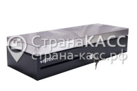 Денежный ящик VIOTEH FT-460 электромеханический,вертикальный, черный с крышкой из нержавейки